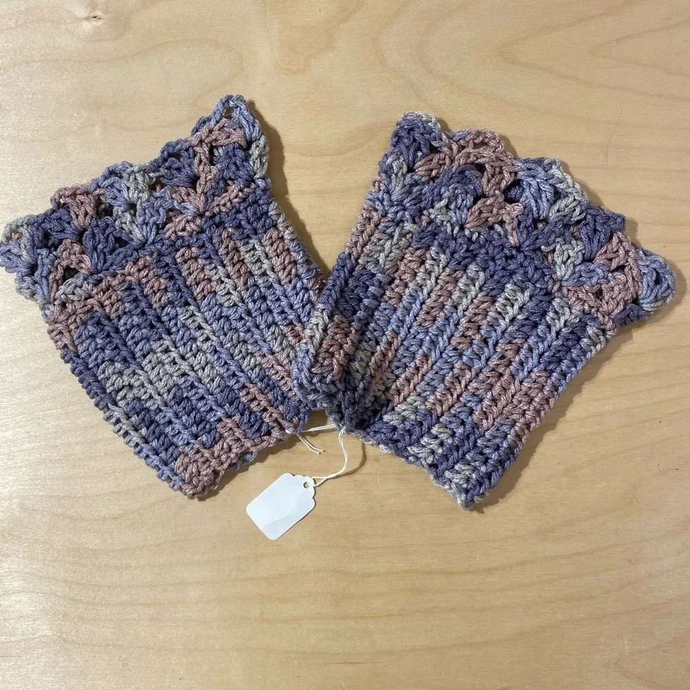 Handcrafted Multicolor Crochet Boot Topper (OV)